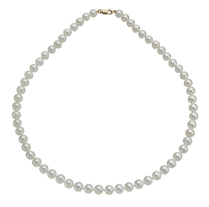 9ct Yellow Gold Cultured Freshwater Pearl Strand Necklace | Ernest Jones