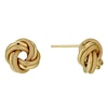 9ct Yellow Gold Knot Stud Earrings 9mm