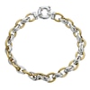 Thumbnail Image 0 of 9ct Yellow Gold & Sterling Silver 7.5 Inch Linked Bracelet