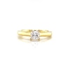 Thumbnail Image 4 of 18ct Yellow Gold 0.75ct Diamond Princess Cut Solitaire Ring