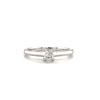 Thumbnail Image 4 of Engagement Ring 9ct White Gold 0.25ct Diamond Princess Cut Solitaire Ring