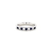 Thumbnail Image 4 of 18ct White Gold Sapphire & 0.15ct Diamond Eternity Ring