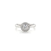 Thumbnail Image 4 of Engagement Ring 18ct White Gold 0.40ct Total Diamond Round Halo Ring