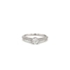 Thumbnail Image 4 of Engagement Ring 9ct White Gold 0.60ct Total Diamond Round Solitaire Ring