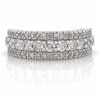 Thumbnail Image 5 of 18ct White Gold Triple Row Eternity 1ct Diamond Ring