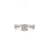Thumbnail Image 4 of Engagement Ring 9ct White Gold Cluster 0.25ct Diamond Ring