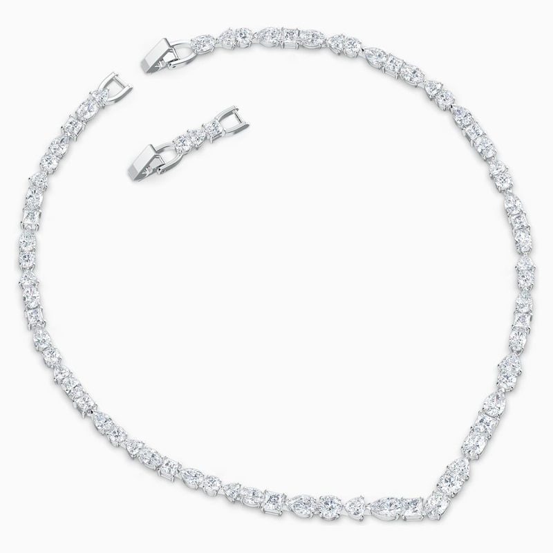 Swarovski Tennis Deluxe Crystal Rhodium Plated Nacklace