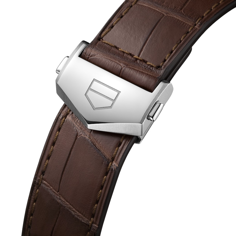 TAG Heuer Carrera Men's Brown Leather Strap Watch