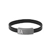 Thumbnail Image 0 of Emporio Armani Men's Black Leather & Grey IP Bracelet