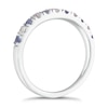 Thumbnail Image 1 of 18ct White Gold Sapphire & 0.20ct Diamond Ring