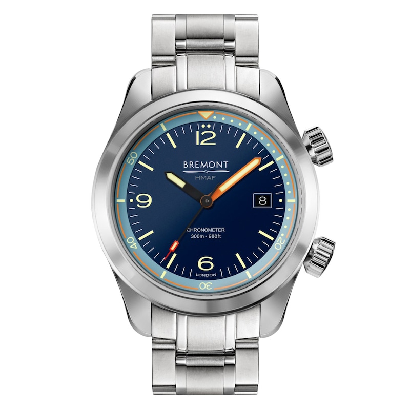 Bremont Argonaut Azure Men's Stainless Steel Bracelet Watch