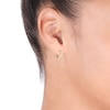 Thumbnail Image 2 of 9ct Yellow Gold 0.15ct Diamond Hoop Earrings