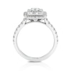 Thumbnail Image 2 of Platinum 1ct Diamond Princess Shape Cluster Ring