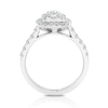 Thumbnail Image 2 of Platinum 1ct Diamond Cushion Shape Cluster Ring