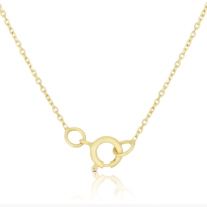 9ct Yellow Gold 'O' Initial Pendant