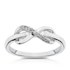 Thumbnail Image 0 of Sterling Silver Diamond Infinity Ring