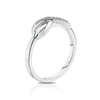 Thumbnail Image 1 of Sterling Silver Diamond Infinity Ring