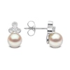 Thumbnail Image 2 of Yoko London 18ct White Gold Pearl & 0.16ct Diamond Earrings