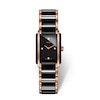 Thumbnail Image 0 of Rado Integral Ladies' Black Ceramic & Rose Gold-Tone Bracelet Watch