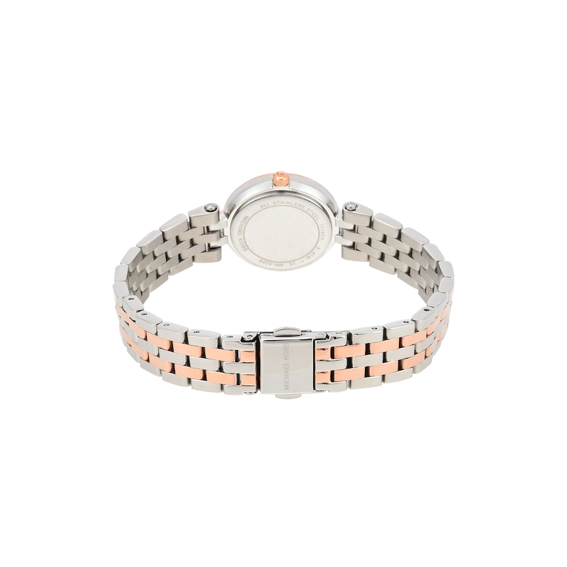 Michael Kors Mini Darci Two-Tone Stone Set Bracelet Watch