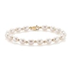 Thumbnail Image 0 of 9ct Yellow Gold 7 Inch Cultured Freshwater Pearl 5.5-6mm Bead Bracelet