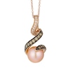 Thumbnail Image 0 of Le Vian 14ct Rose Gold Pearl & 0.23ct Diamond Pendant