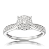 Thumbnail Image 0 of 9ct White Gold 0.33ct Total Diamond Illusion Cluster Ring