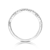 Thumbnail Image 2 of 18ct White Gold 0.15ct Total Diamond Twisted Eternity Ring