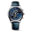 Thumbnail Image 0 of Longines Master Collection Men's Blue Leather Strap Watch