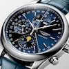 Thumbnail Image 4 of Longines Master Collection Men's Blue Leather Strap Watch