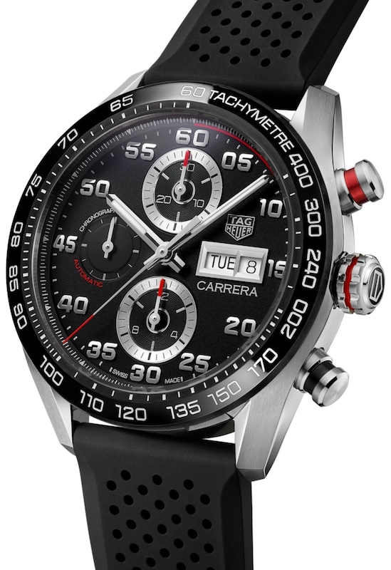 TAG Heuer Carrera Men's Black Strap Watch