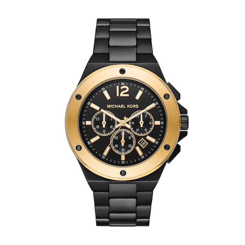 Michael Kors Lennox Men's Black Stainless Steel Watch