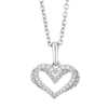 Thumbnail Image 0 of Vera Wang Sterling Silver & Diamond Kindred Heart Pendant