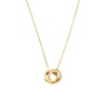 Thumbnail Image 0 of Michael Kors Yellow Gold Plated Double Ring CZ Necklace