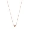 Thumbnail Image 0 of Emporio Armani Rose Gold Plated Silver CZ Heart Necklace