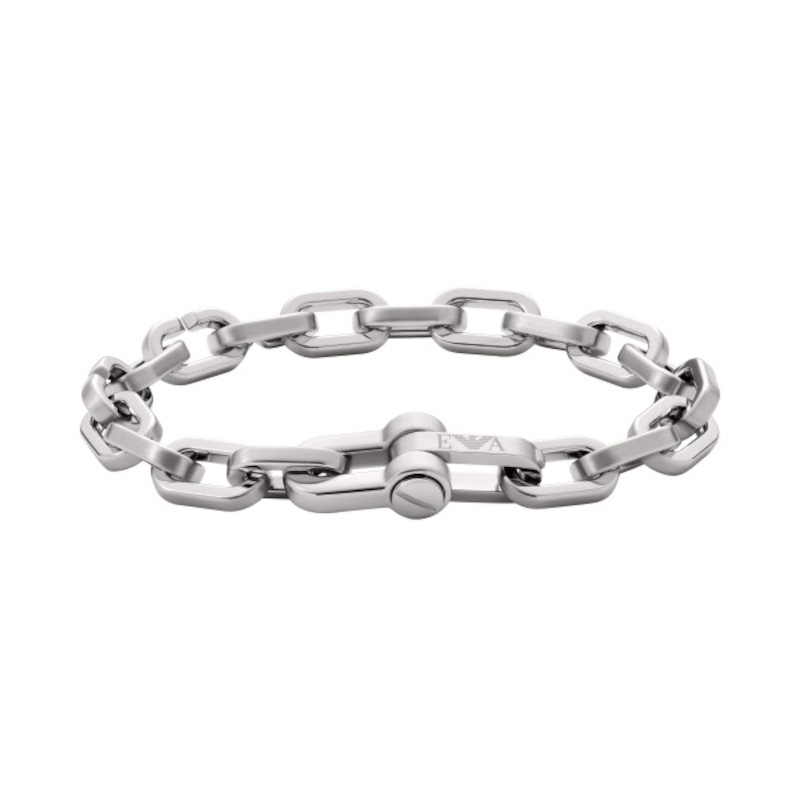 Emporio Armani Men's Stainless Steel 7 Inch Chain Link Bracelet