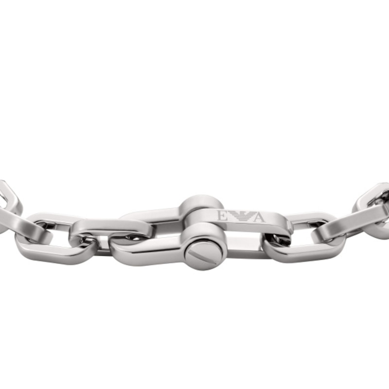 Emporio Armani Men's Stainless Steel 7 Inch Chain Link Bracelet