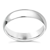 Thumbnail Image 0 of 9ct White Gold 5mm Extra Heavyweight D Shape Ring