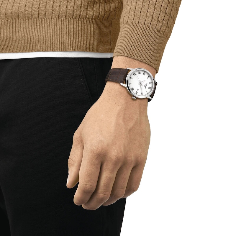 Tissot Classic Dream Men's Brown Leather Strap Watch