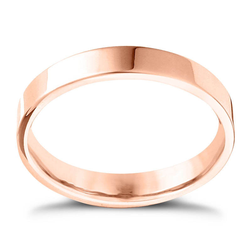 9ct Rose Gold Extra Heavy Flat Court 2mm Ring