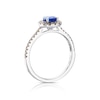 Thumbnail Image 1 of Le Vian 14ct White Gold Sapphire & 0.37ct Diamond Ring