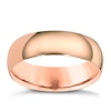 Thumbnail Image 0 of 9ct Rose Gold 6mm Extra Heavyweight Court Ring