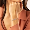 Thumbnail Image 1 of Sterling Silver 7 Inch Diamond Infinity Adjustable Bracelet