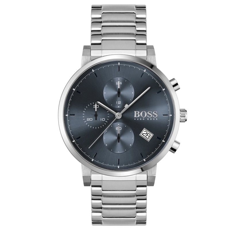 BOSS Integrity Men's Stainless Steel Bracelet Watch with grey face