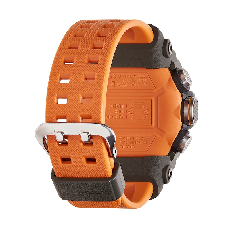G-Shock GG-B100-1A9ER Men's Mudmaster Black & Orange Rubber Strap Watch