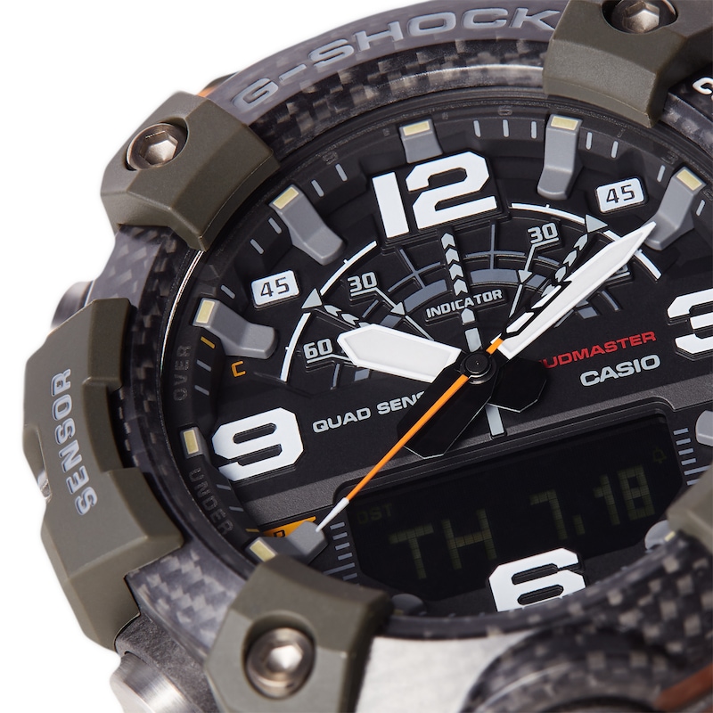 G-Shock GG-B100-1A9ER Men's Mudmaster Black & Orange Rubber Strap Watch