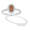 Thumbnail Image 0 of Le Vian 14ct White Gold 0.58ct Diamond Oval Cluster Ring