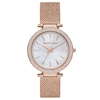 Thumbnail Image 0 of Michael Kors Darci Ladies' Rose Gold-Tone Mesh Bracelet Watch