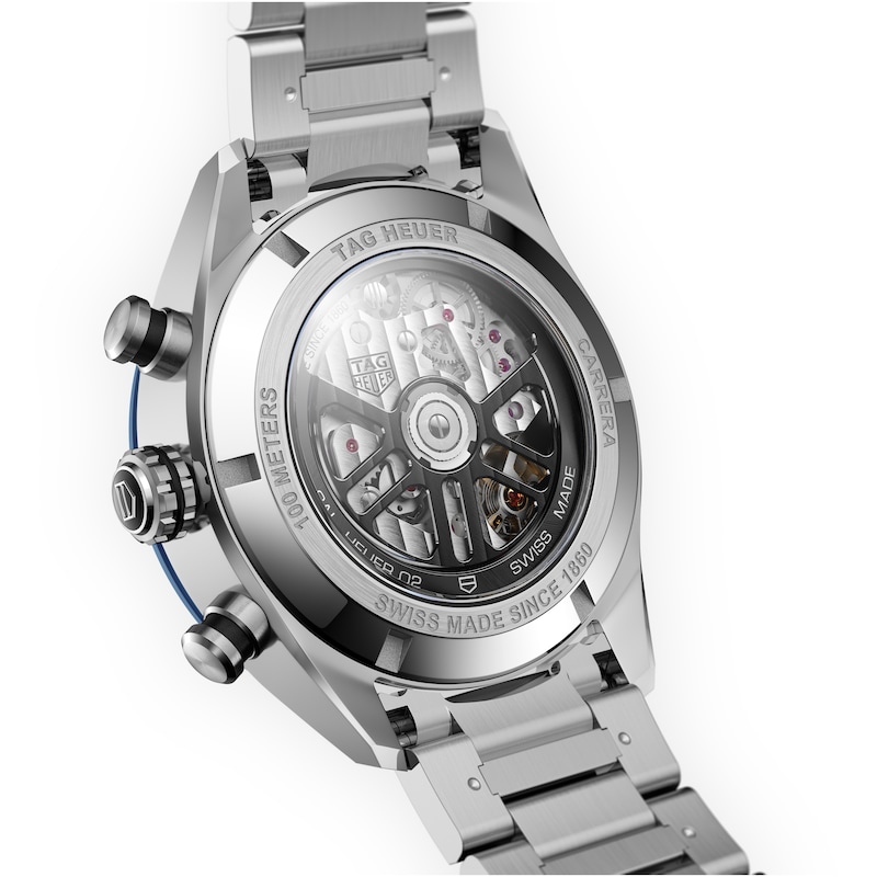 TAG Heuer Carrera 44mm Blue Dial & Stainless Steel Bracelet Watch