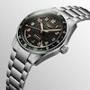 Thumbnail Image 1 of Longines Spirit Zulu Time Black Dial & Stainless Steel Bracelet Watch